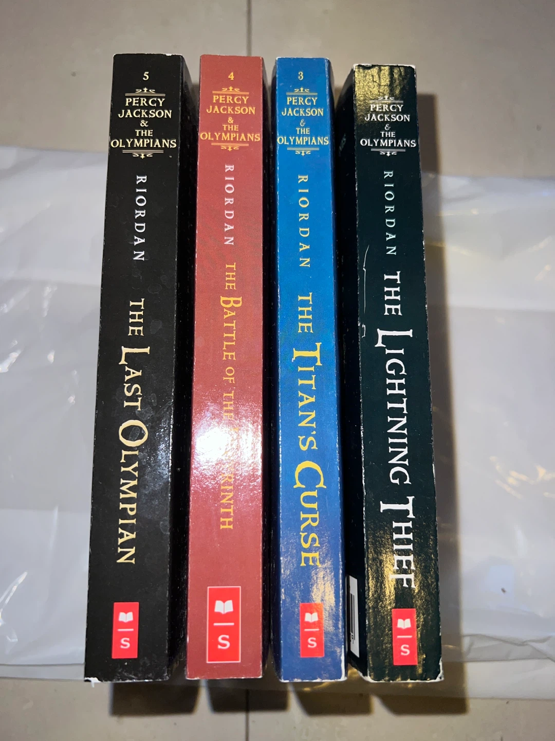 Percy Jackson & The Olympians Books 1, 3, 4, 5 by Rick Riordan