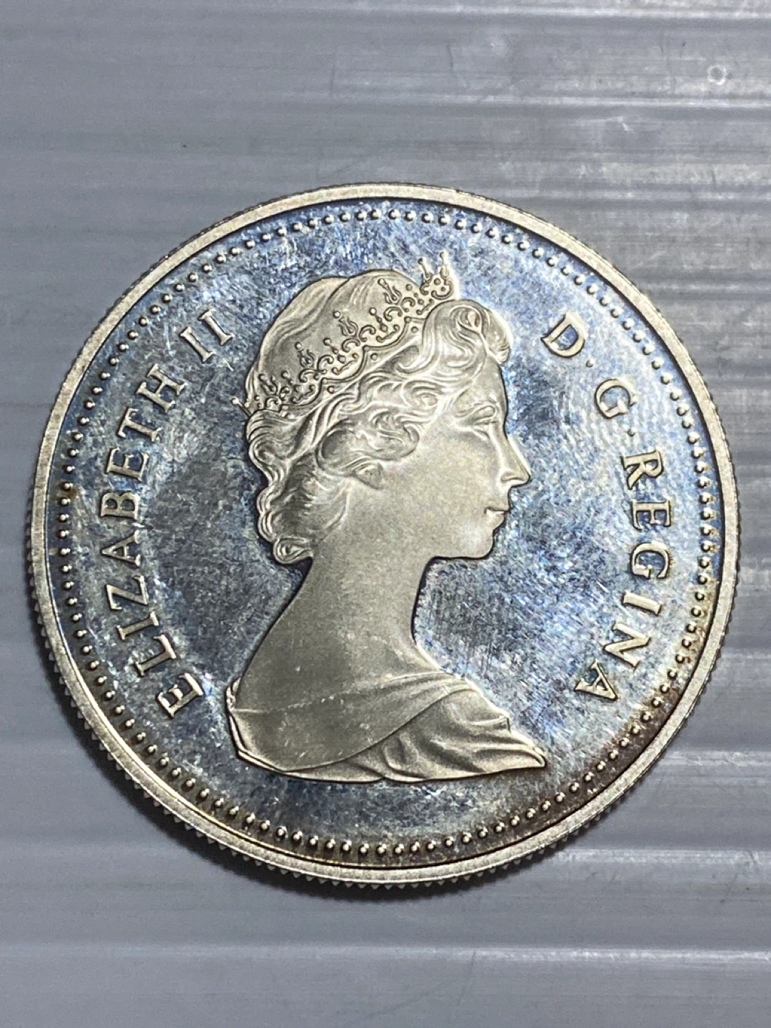1984 silver Canadian Dollar Coin - Toronto 1984 - photo 2