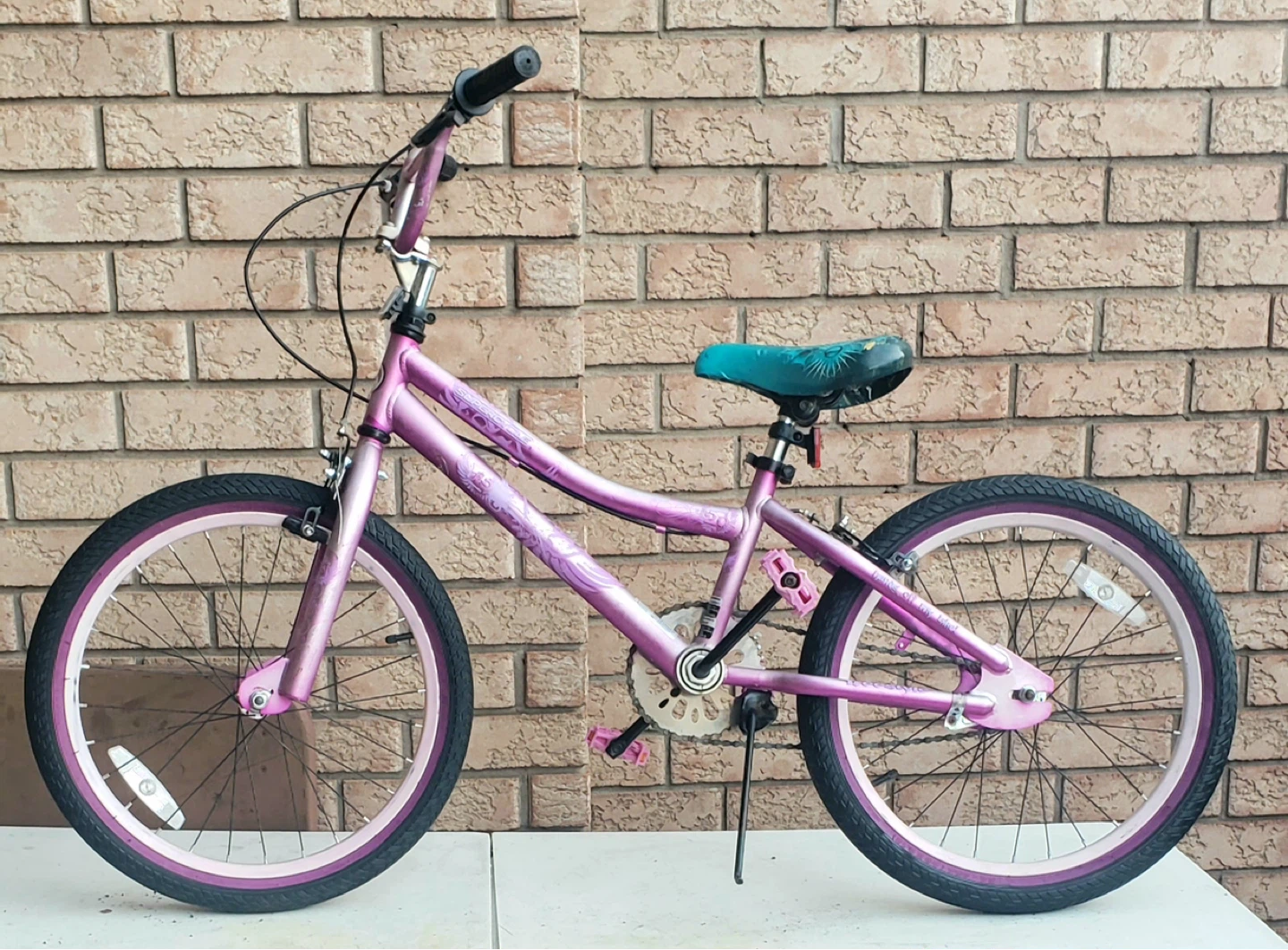 Kids Pink BMX Bike