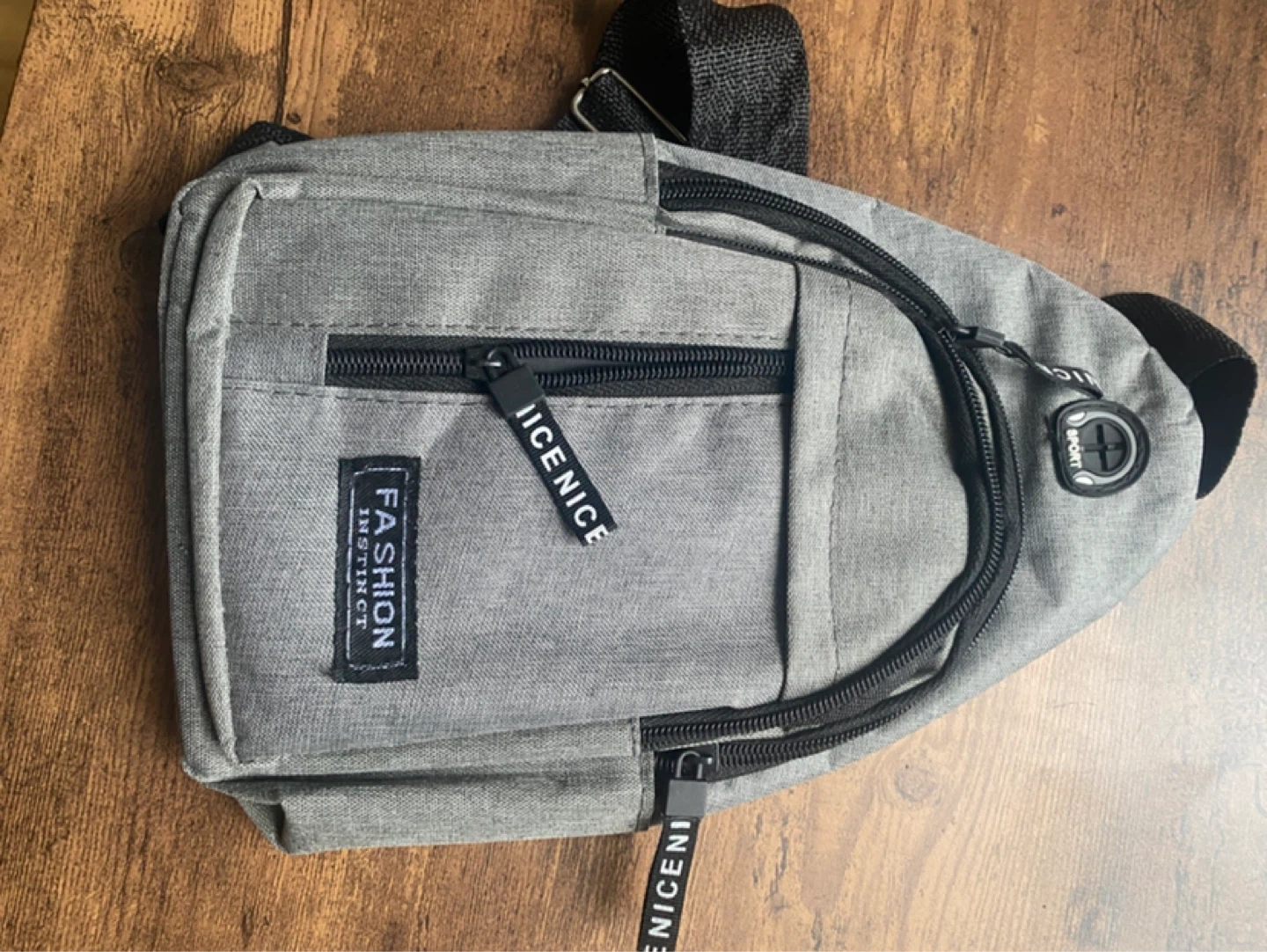 Grey Sling Bag
