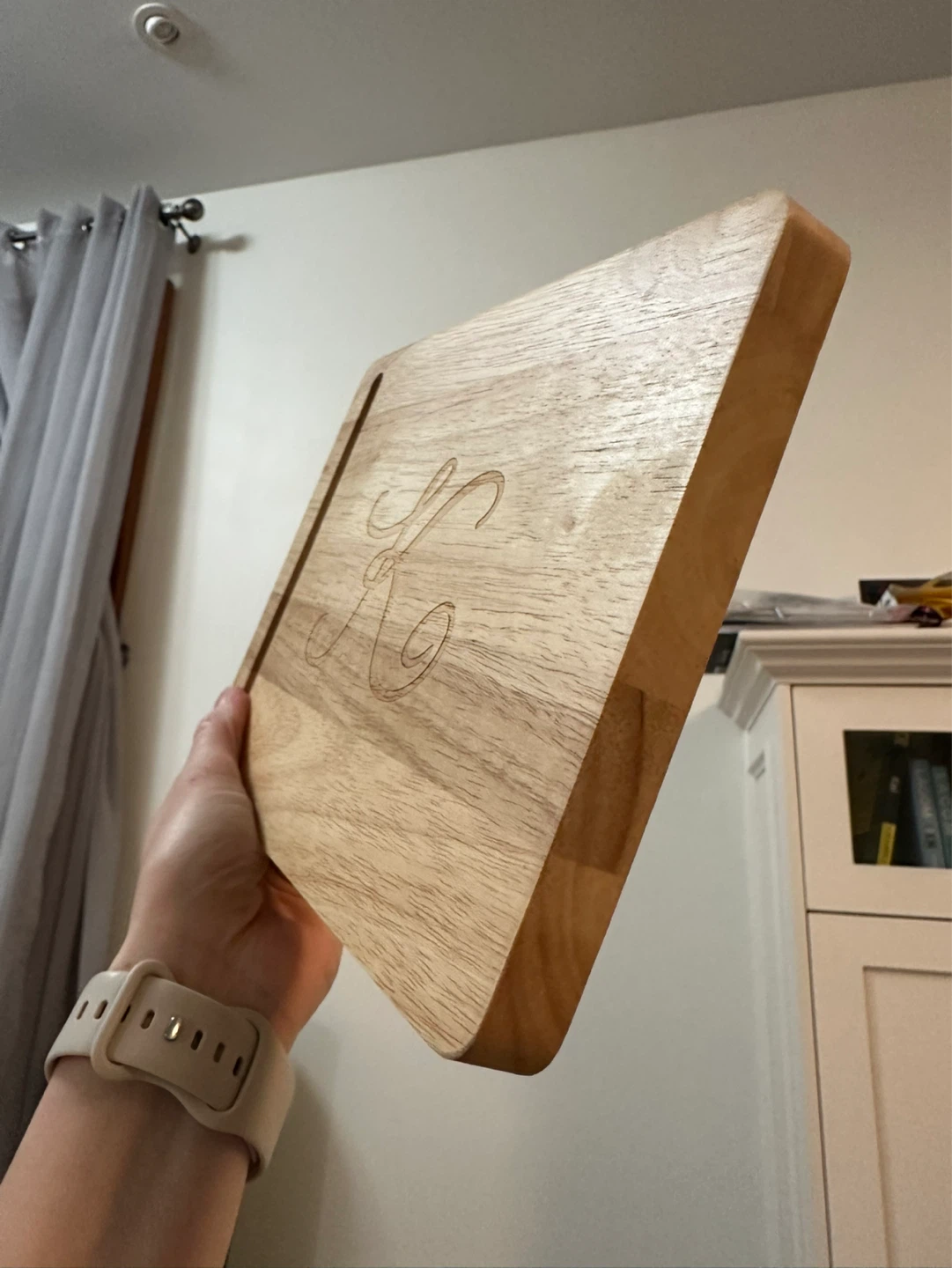Monogram ‘ K’ Wooden Board 🧀🍇 - photo 2