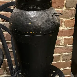 Large Vintage Metal Planter Pot
