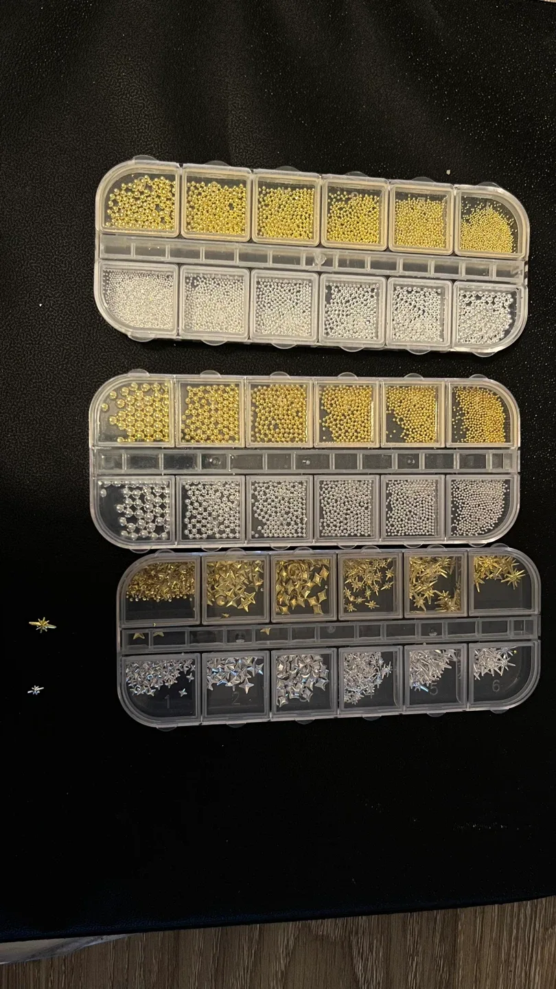 Nail Art Studs and Beads Set