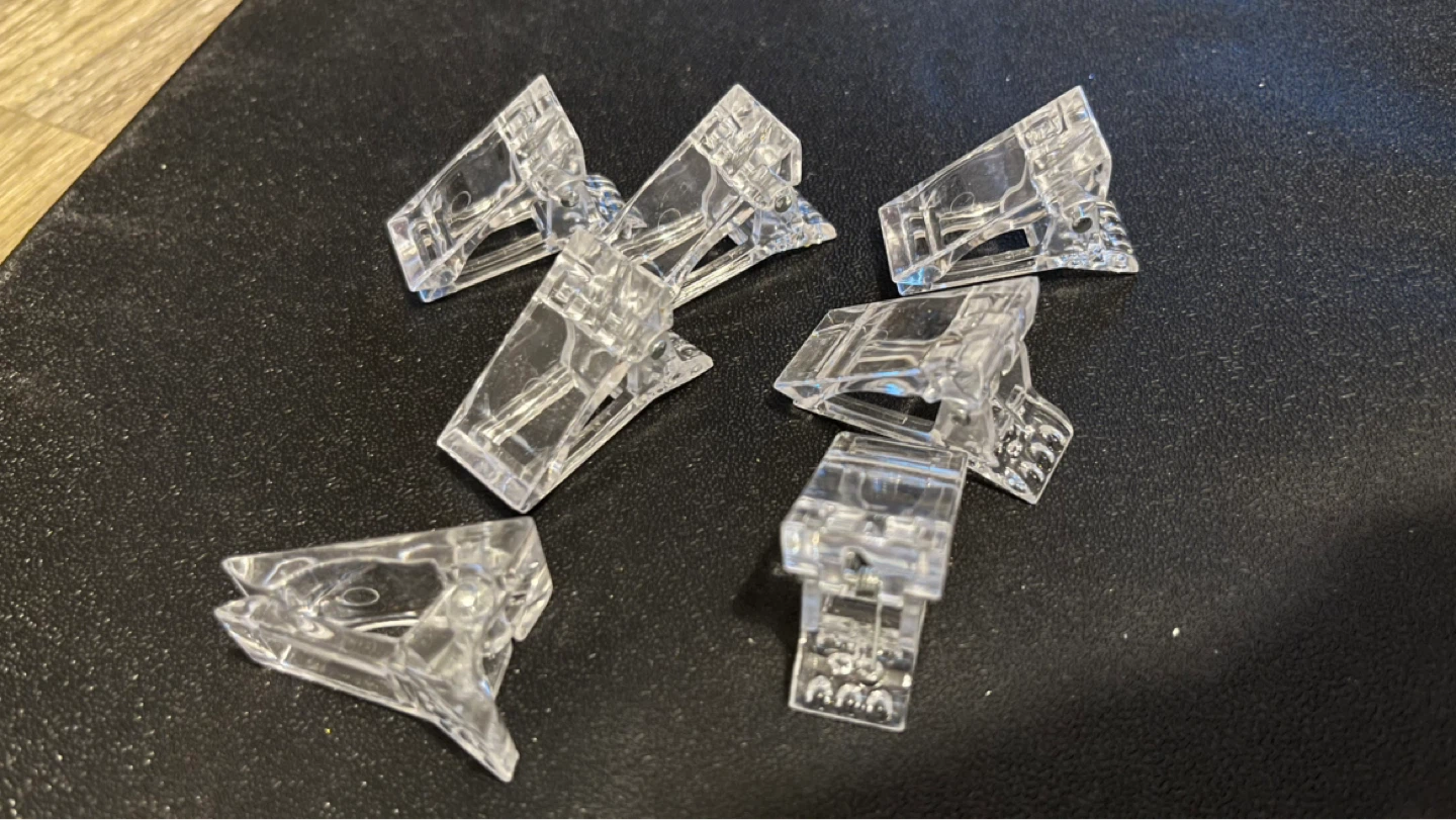Clear Plastic Clips (Set of 7) - photo 2