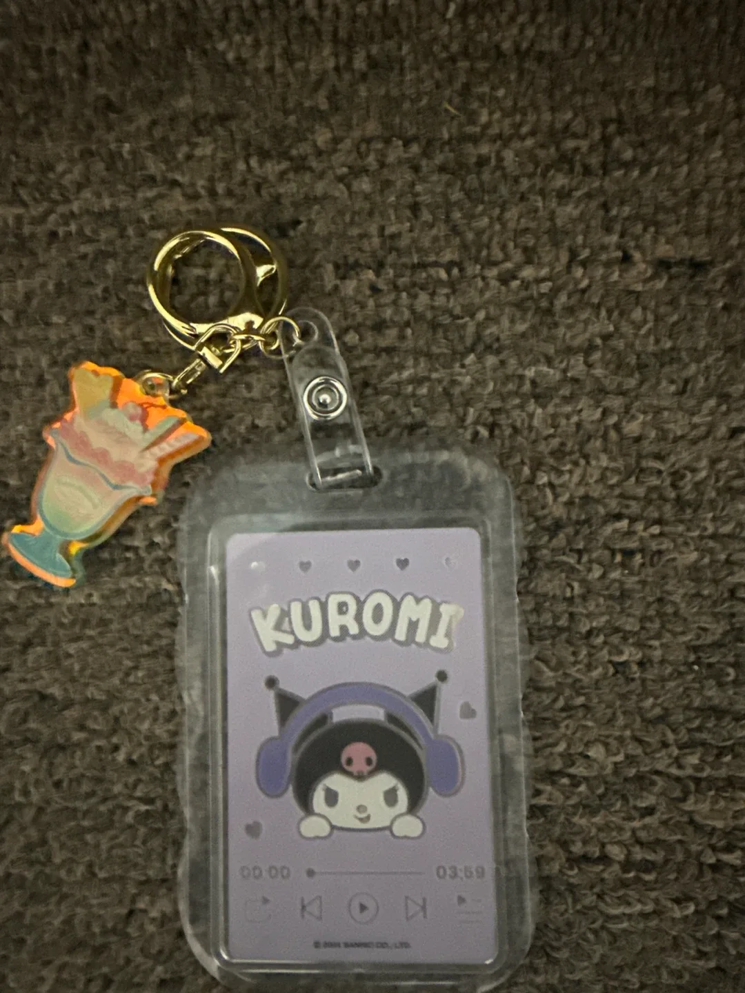 Kuromi ID Holder/Keychain