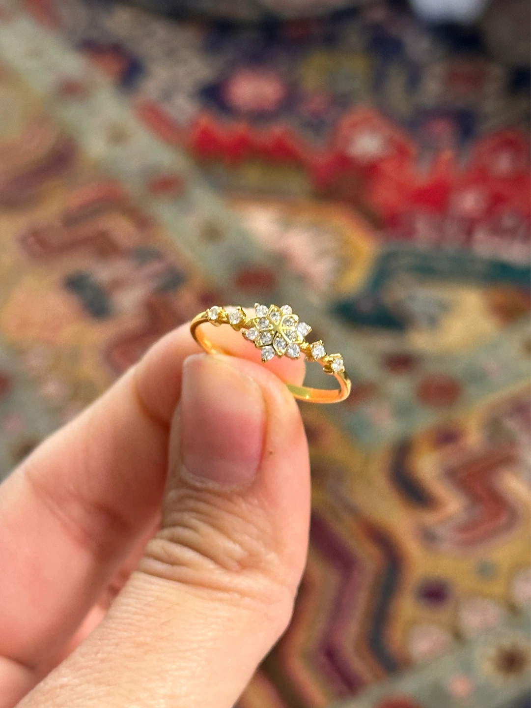 🆕 Gold-Colored Silver S925 Ring