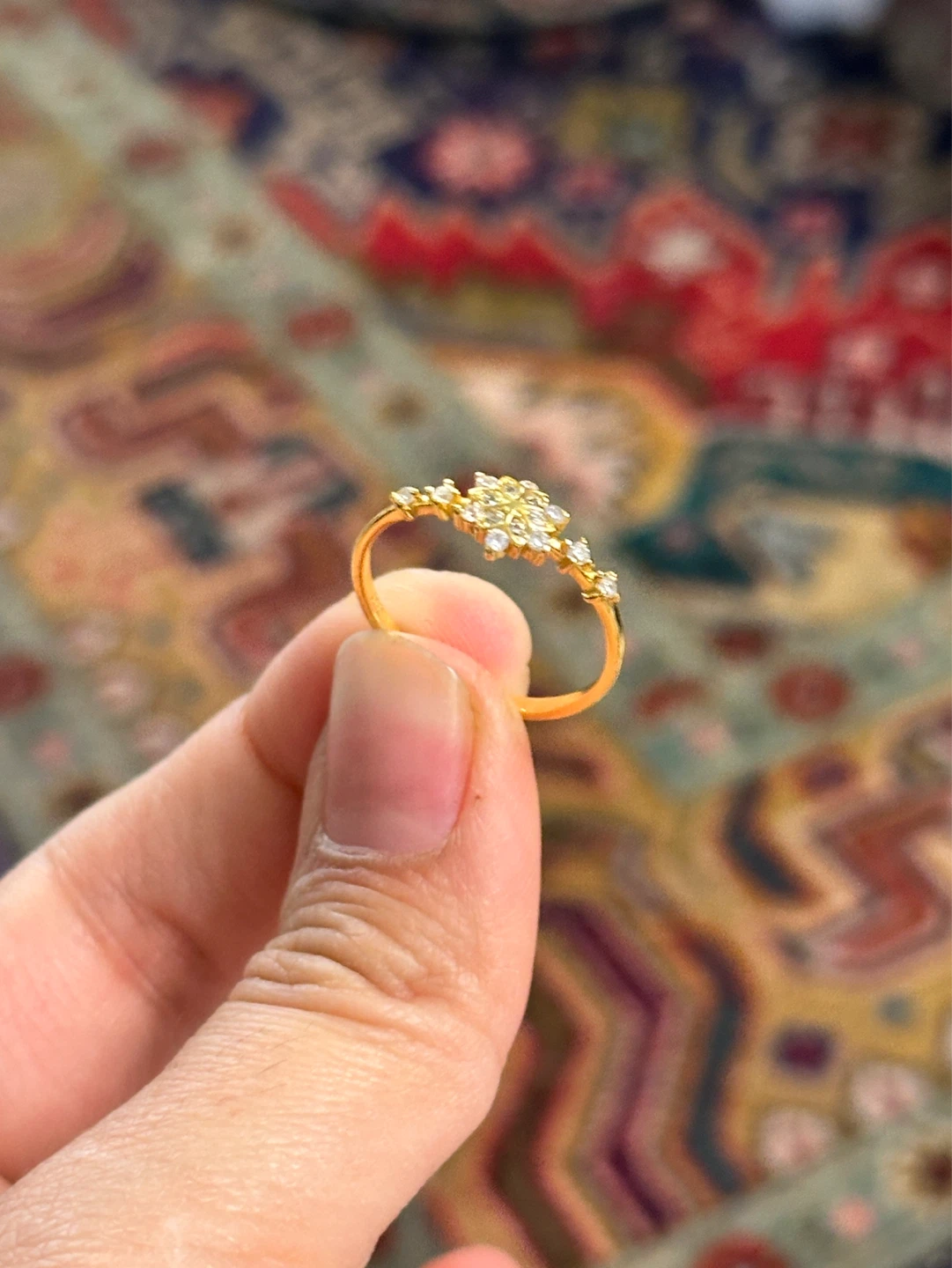 🆕 Gold-Colored Silver S925 Ring - photo 2