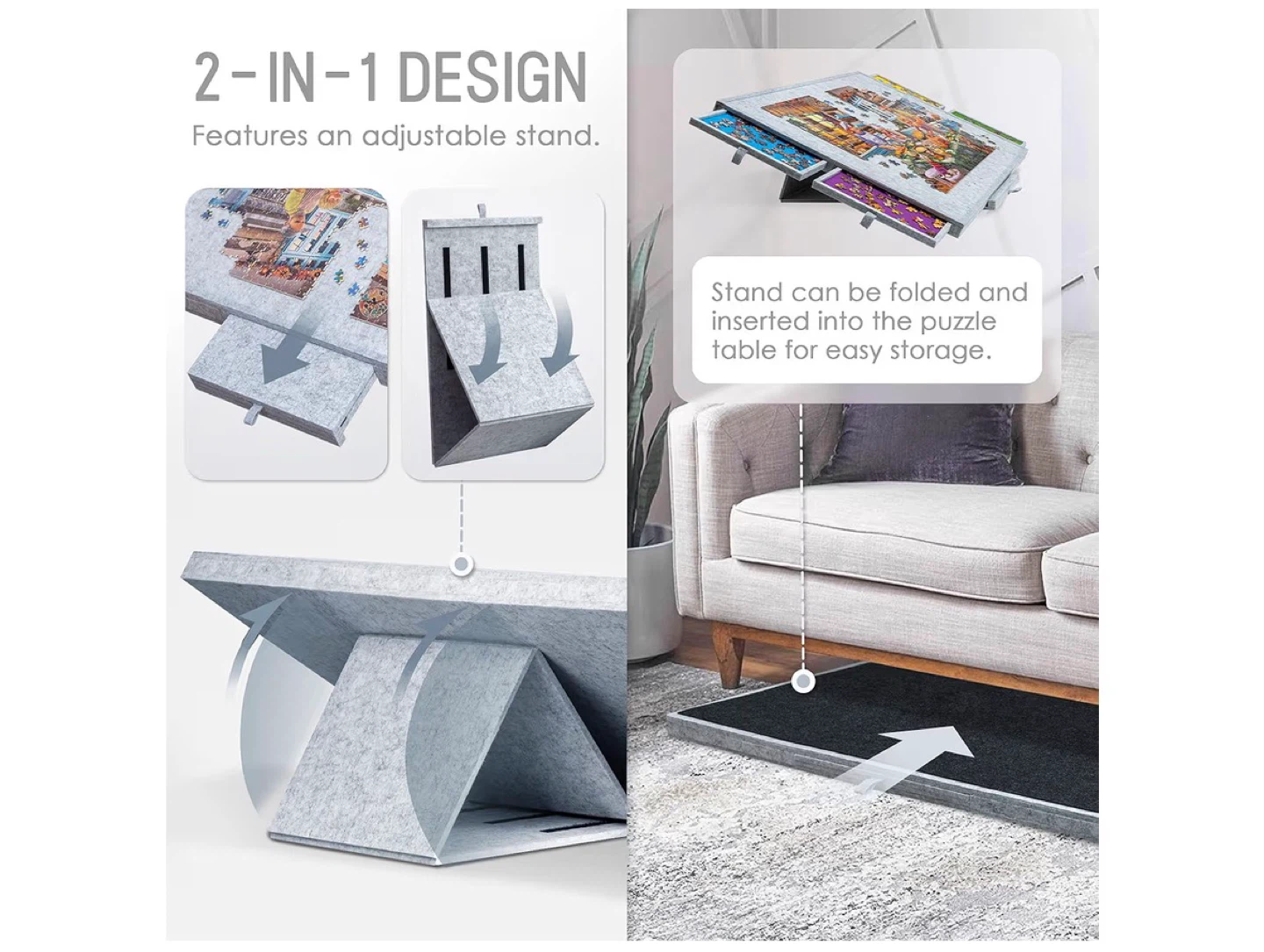 Felt Puzzle Mat with Adjustable Stand - photo 4