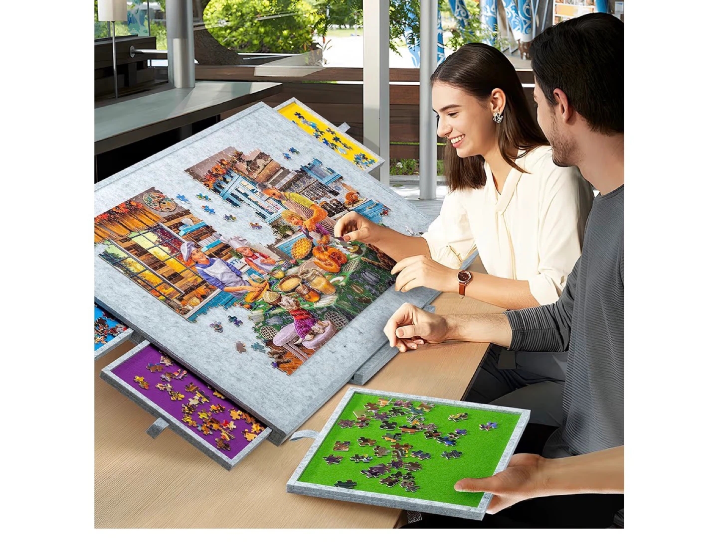 Felt Puzzle Mat with Adjustable Stand - photo 2