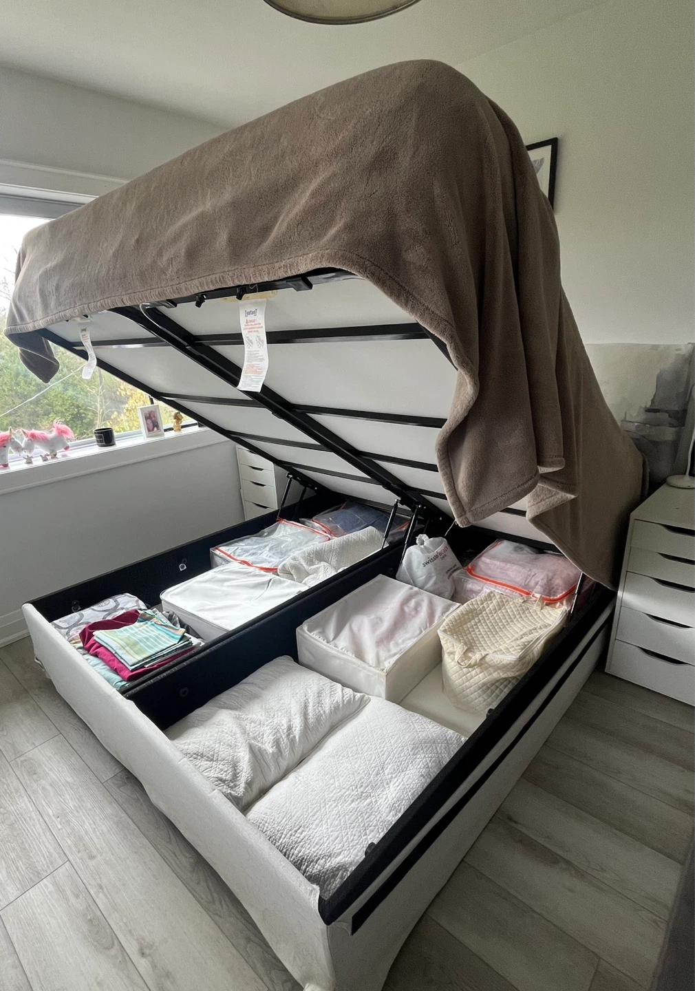 Storage Bed Frame with Headboard - photo 2