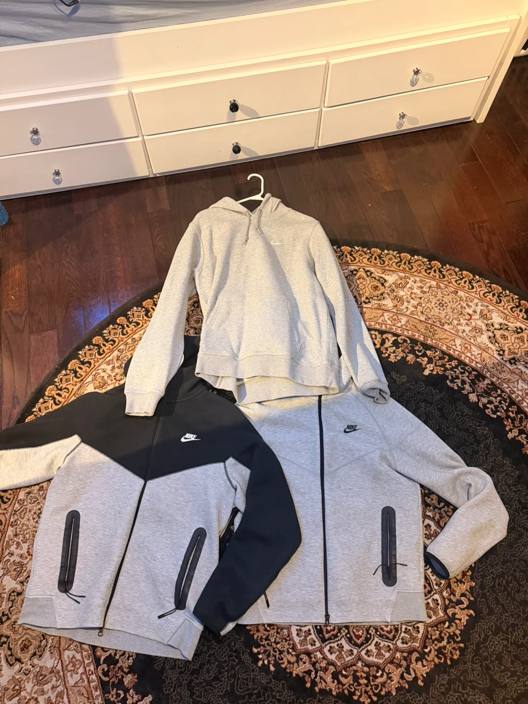 Nike Tech Fleece Jackets and Hoodie Set - Size M