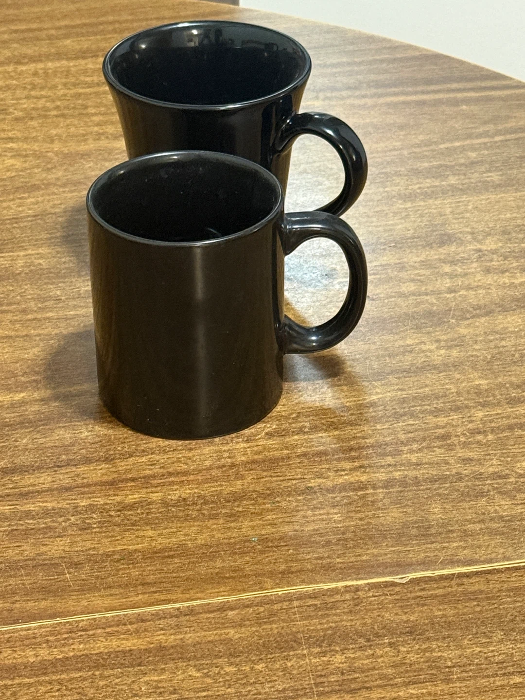 Black Coffee Mugs - Set of 2