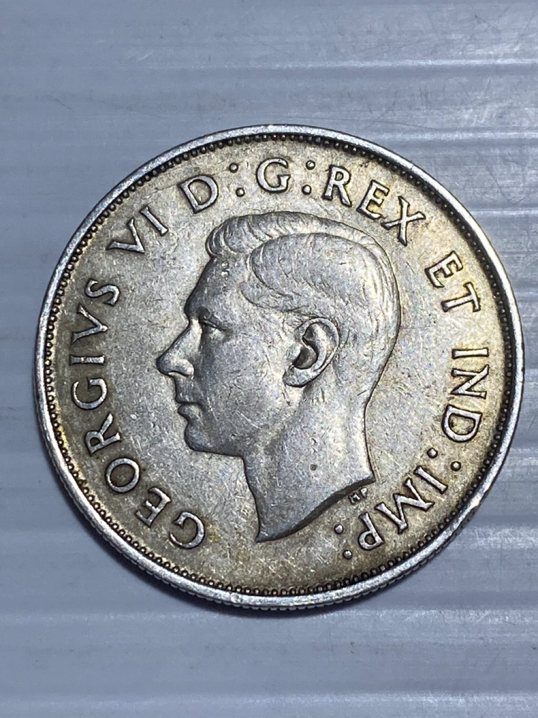 1940 silver Canada 50 Cents Coin - photo 2