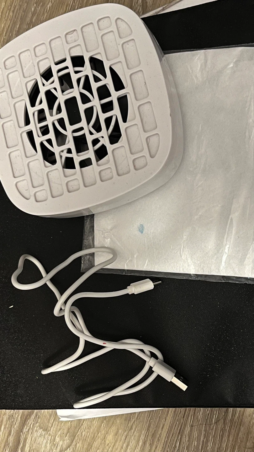 White USB Nail Dust Collector Fan