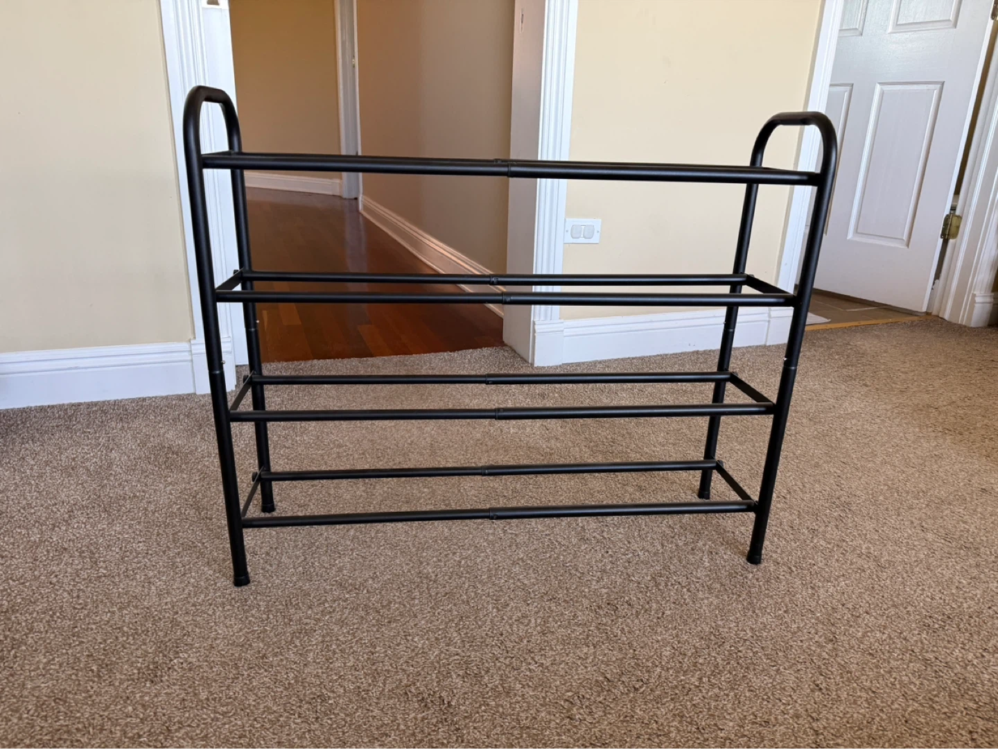 Black Metal Shoe Rack