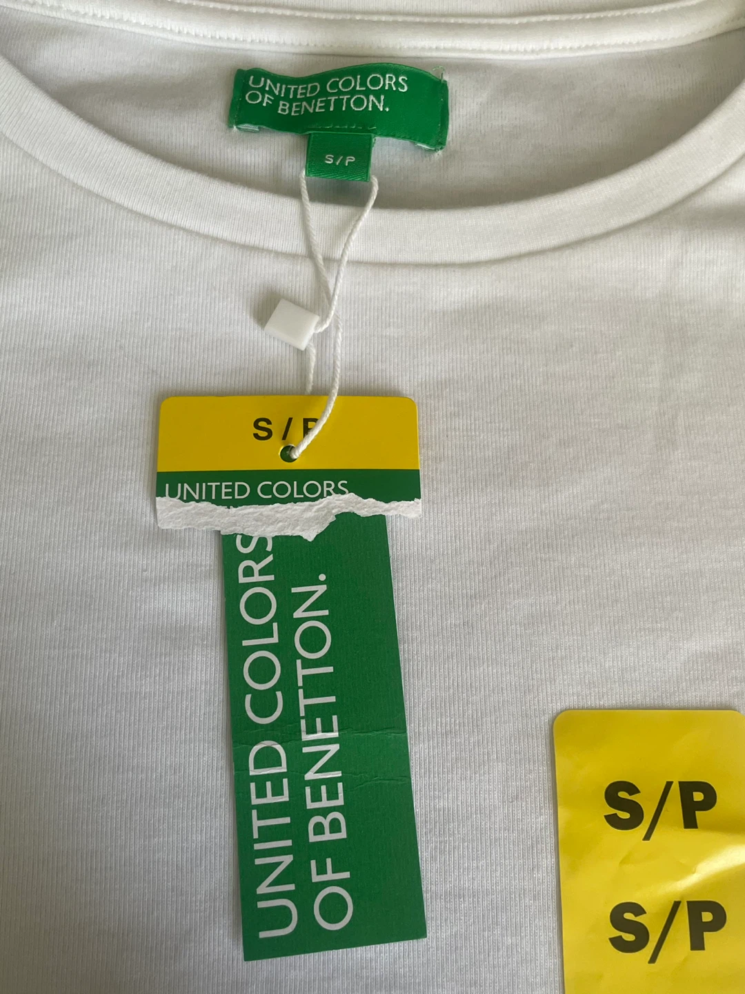 United Colors of Benetton White Long Sleeve Shirt Size S/P - photo 3