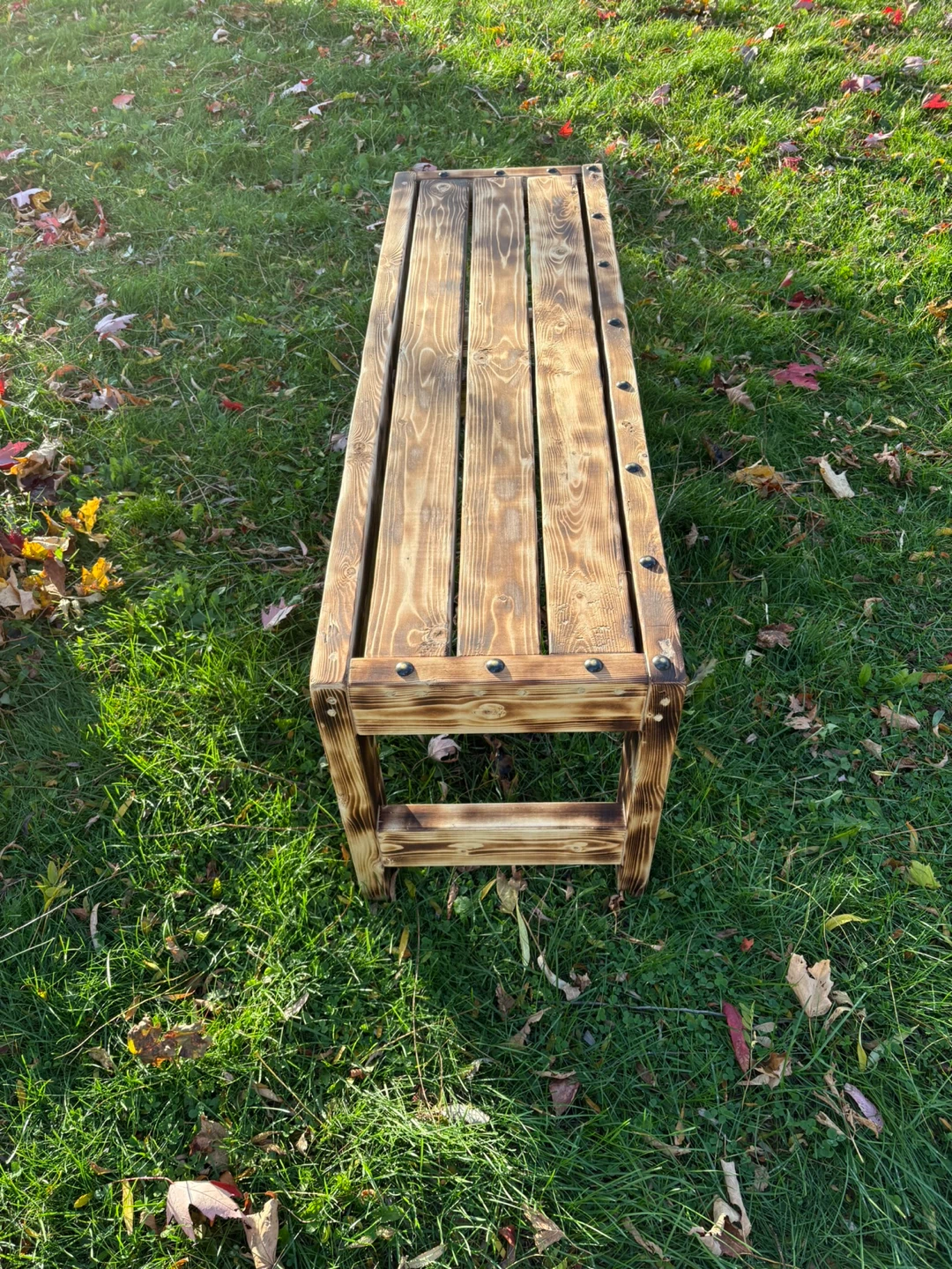 Wooden Outdoor Bench - photo 3