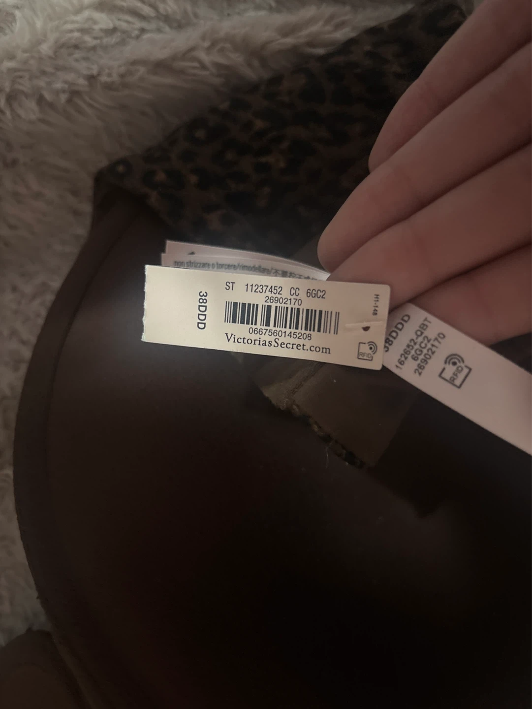 Victoria's Secret Leopard Print Bra 38DDD - photo 2