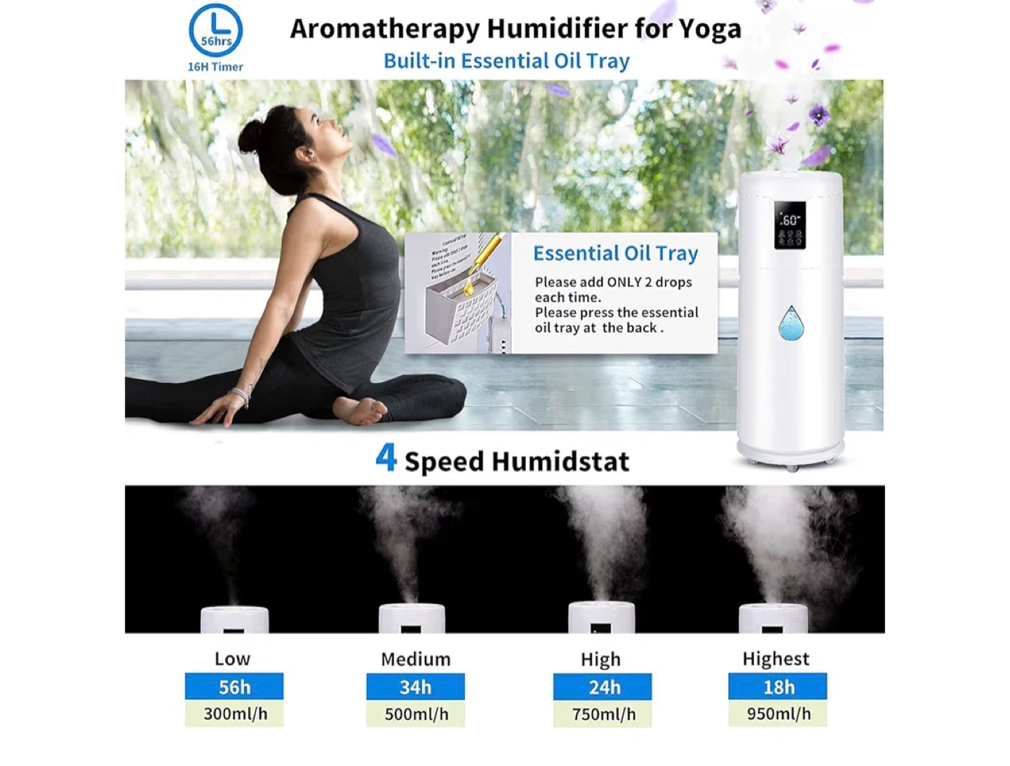Large Capacity Humidifier with Remote Control - photo 4