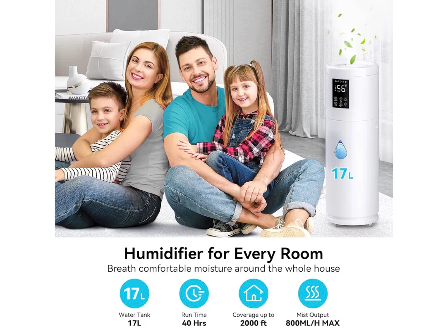 Large Capacity Humidifier with Remote Control - photo 2