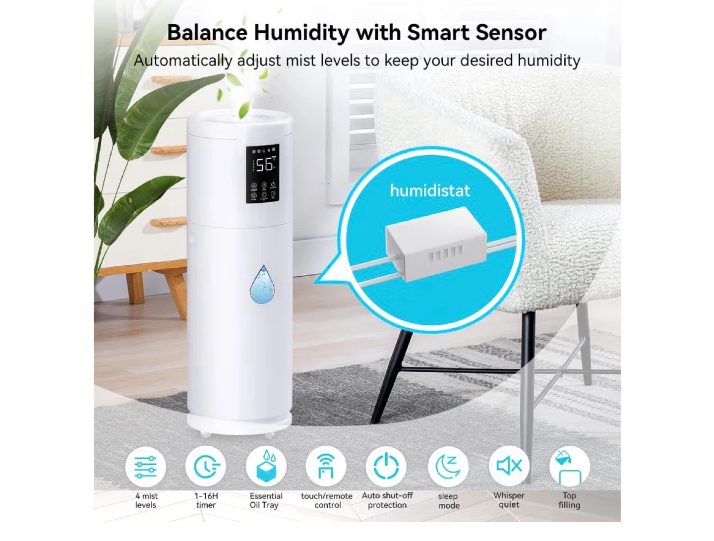 Large Capacity Humidifier with Remote Control - photo 3