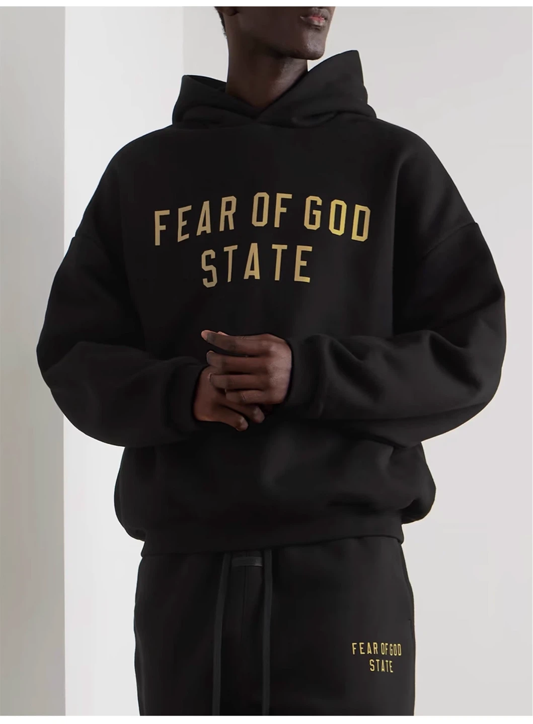 Fear of God "State" Black Hoodie