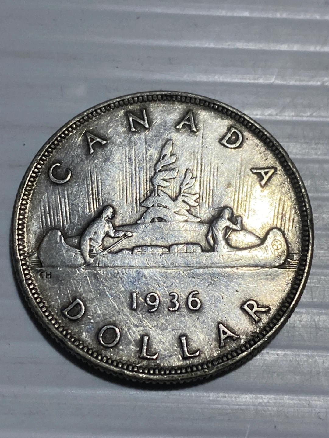 1936 Canada Silver Dollar Coin - photo 2