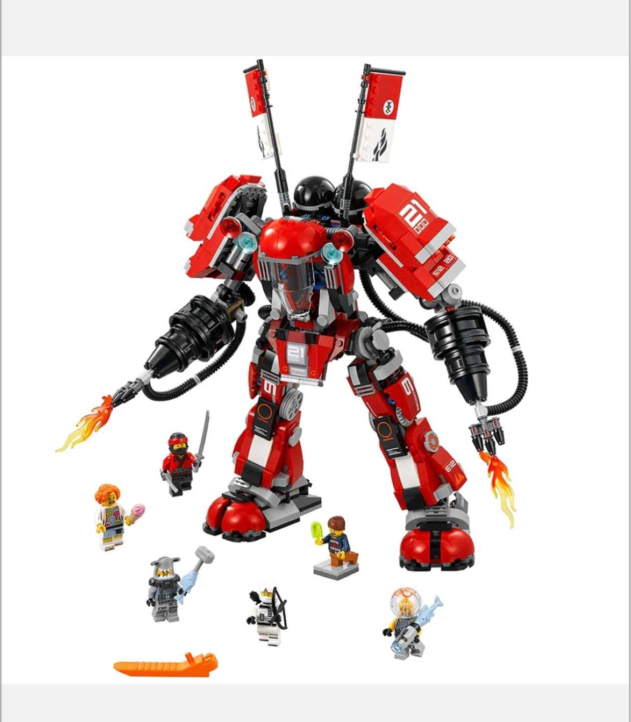 LEGO Ninjago Movie Kai's Mech Pilot Red Robot Set 70615 - photo 2