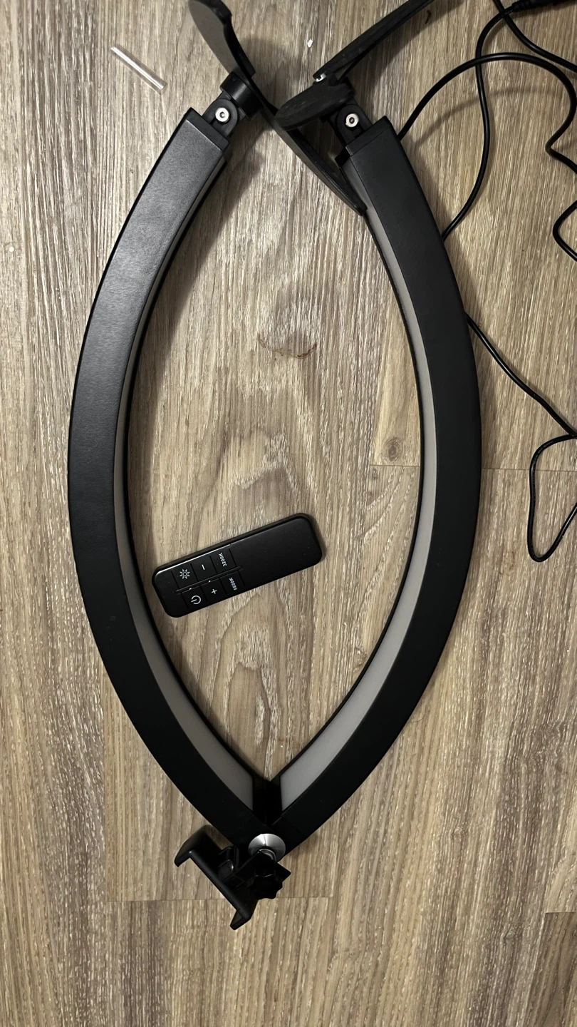 Black Arc Ring Light with Remote - photo 3