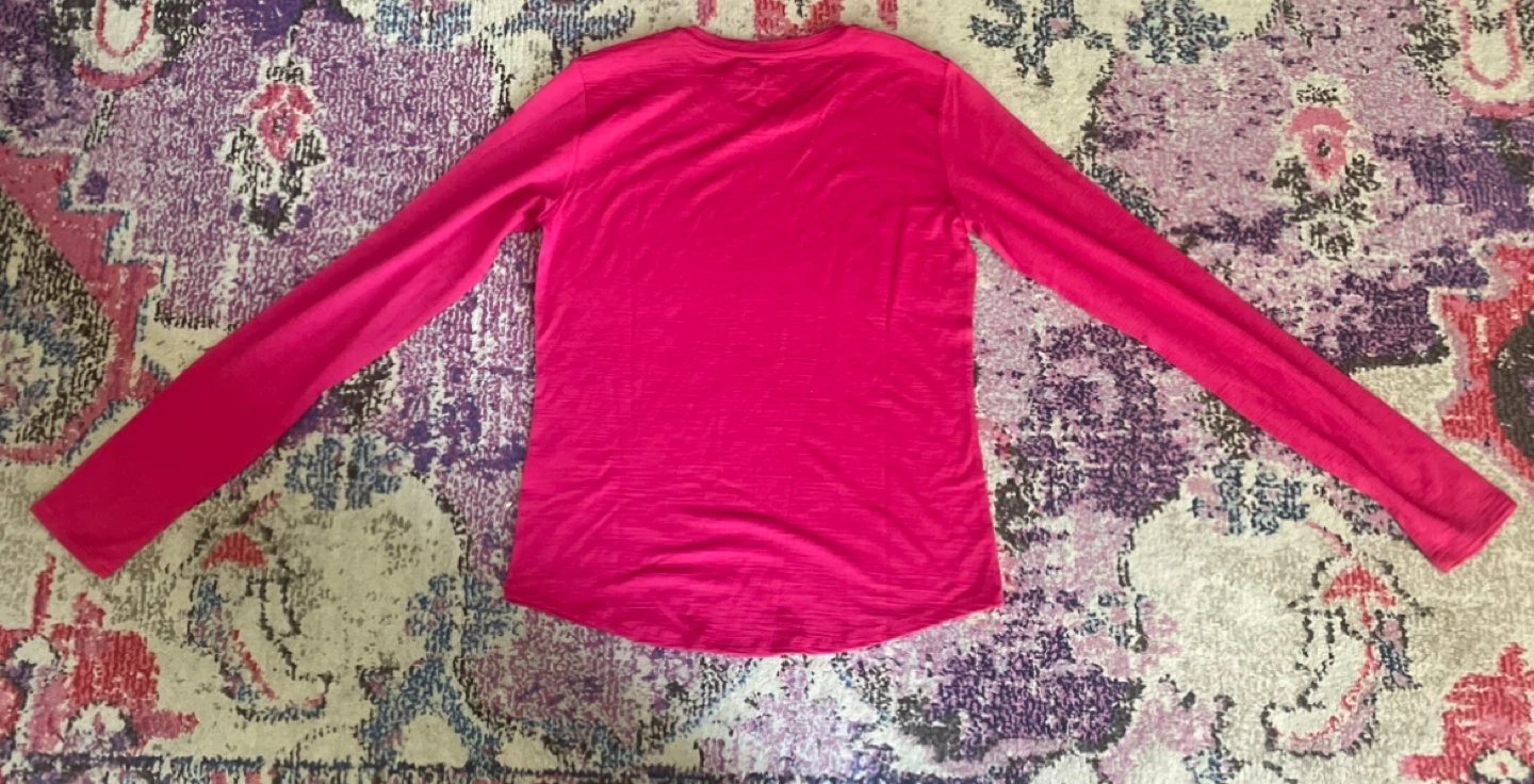 Segments 100% Merino Wool Long Sleeve Top XS/TP Fuchsia - photo 2