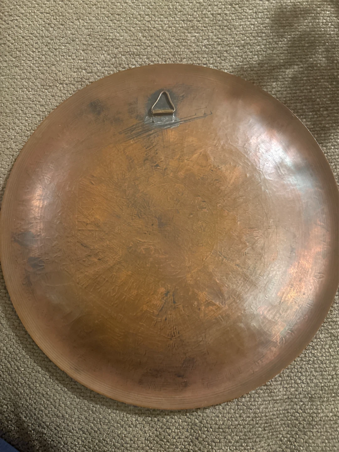 Decorative 7”  Silver and copper Egyptian plate - photo 2