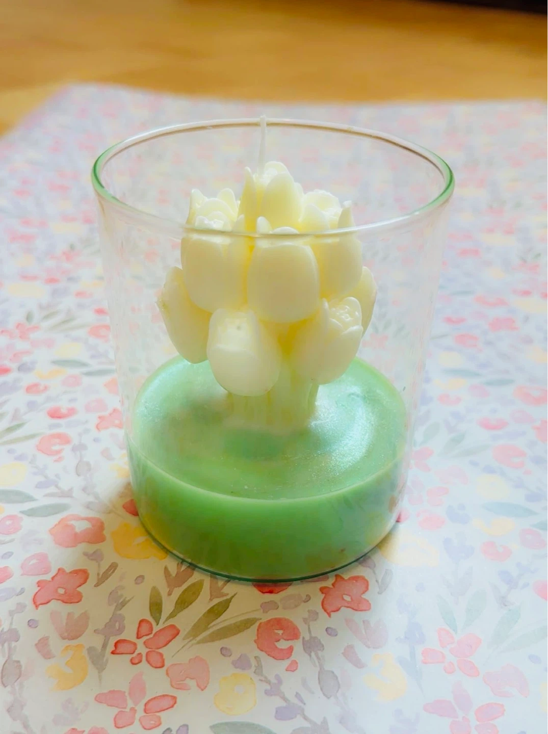 Decorative Floral Candles - Set of 2 - photo 2