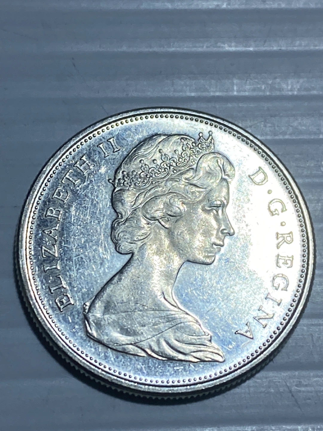1965 silver Canada 50 Cents Coin - photo 2