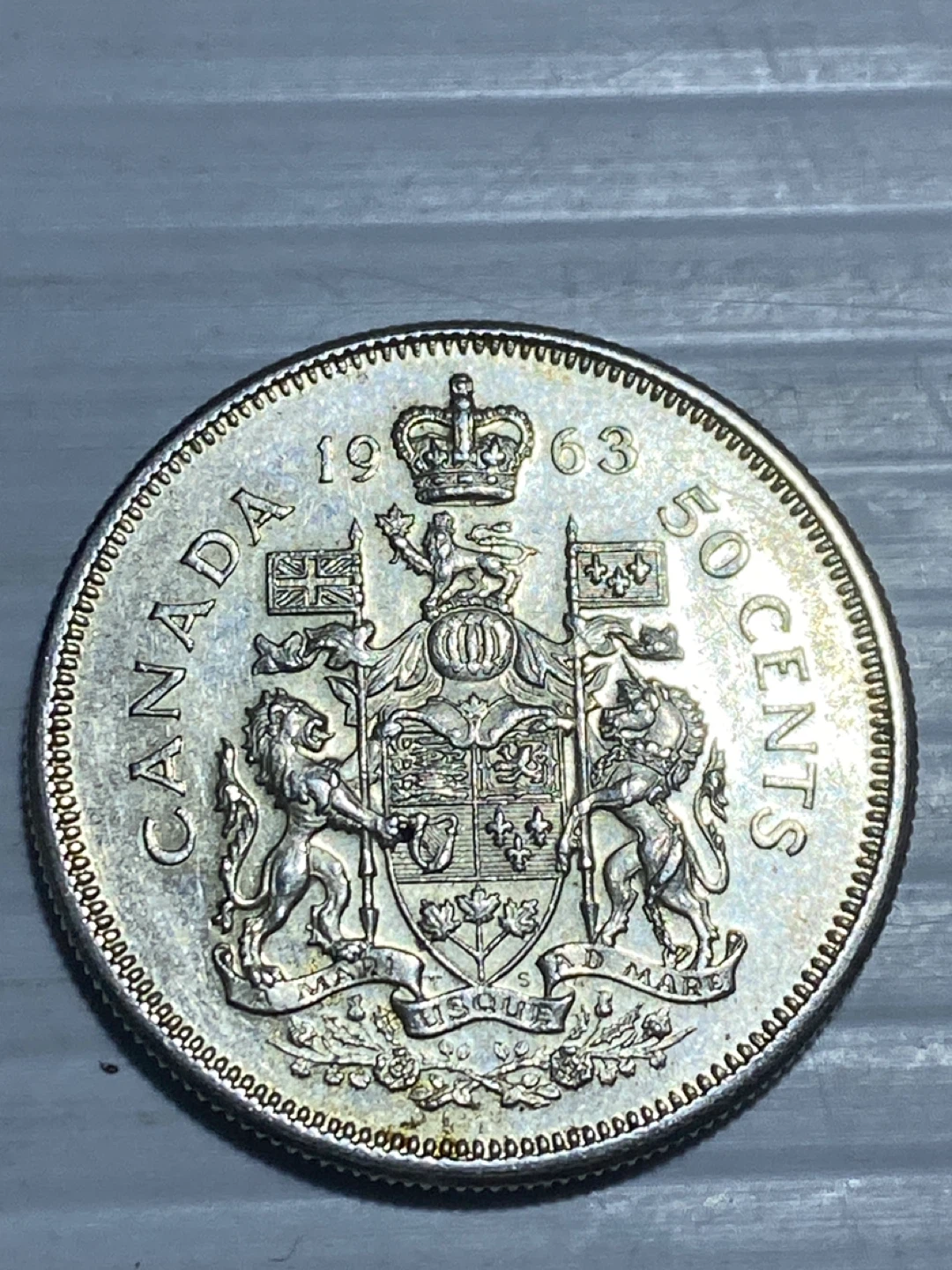 1963 Canada 50 Cents Silver Coin