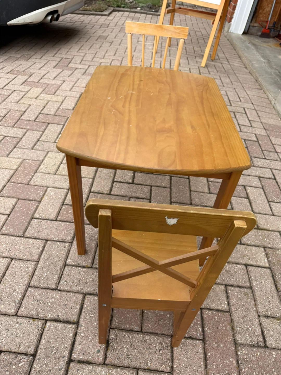 Wooden Kids Table and Chairs Set - photo 3