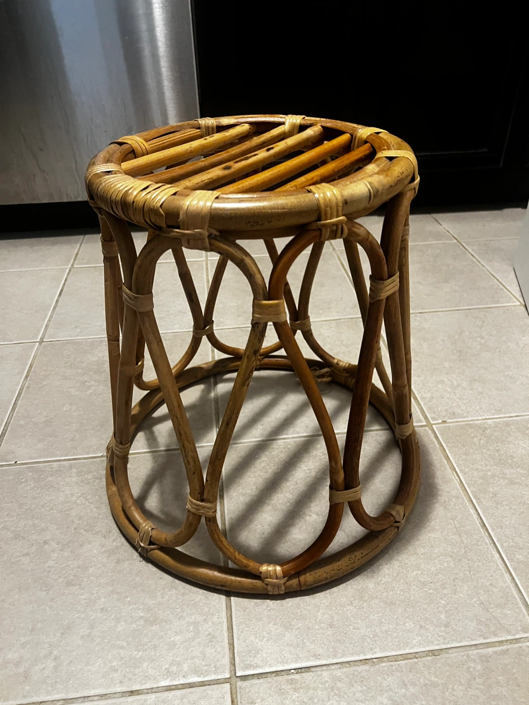 Rattan ikea Stool