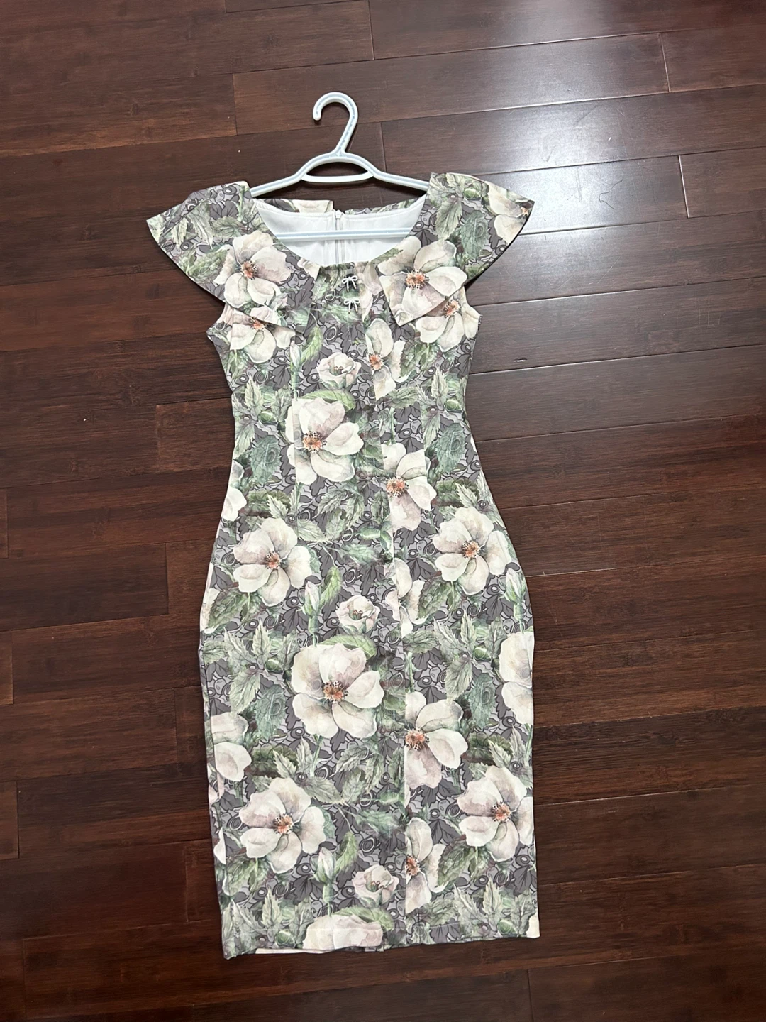 Italian Floral Sheath Dress size 2