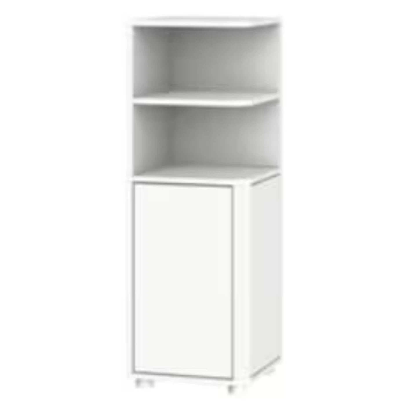 White Corner Storage Cabinet - photo 5