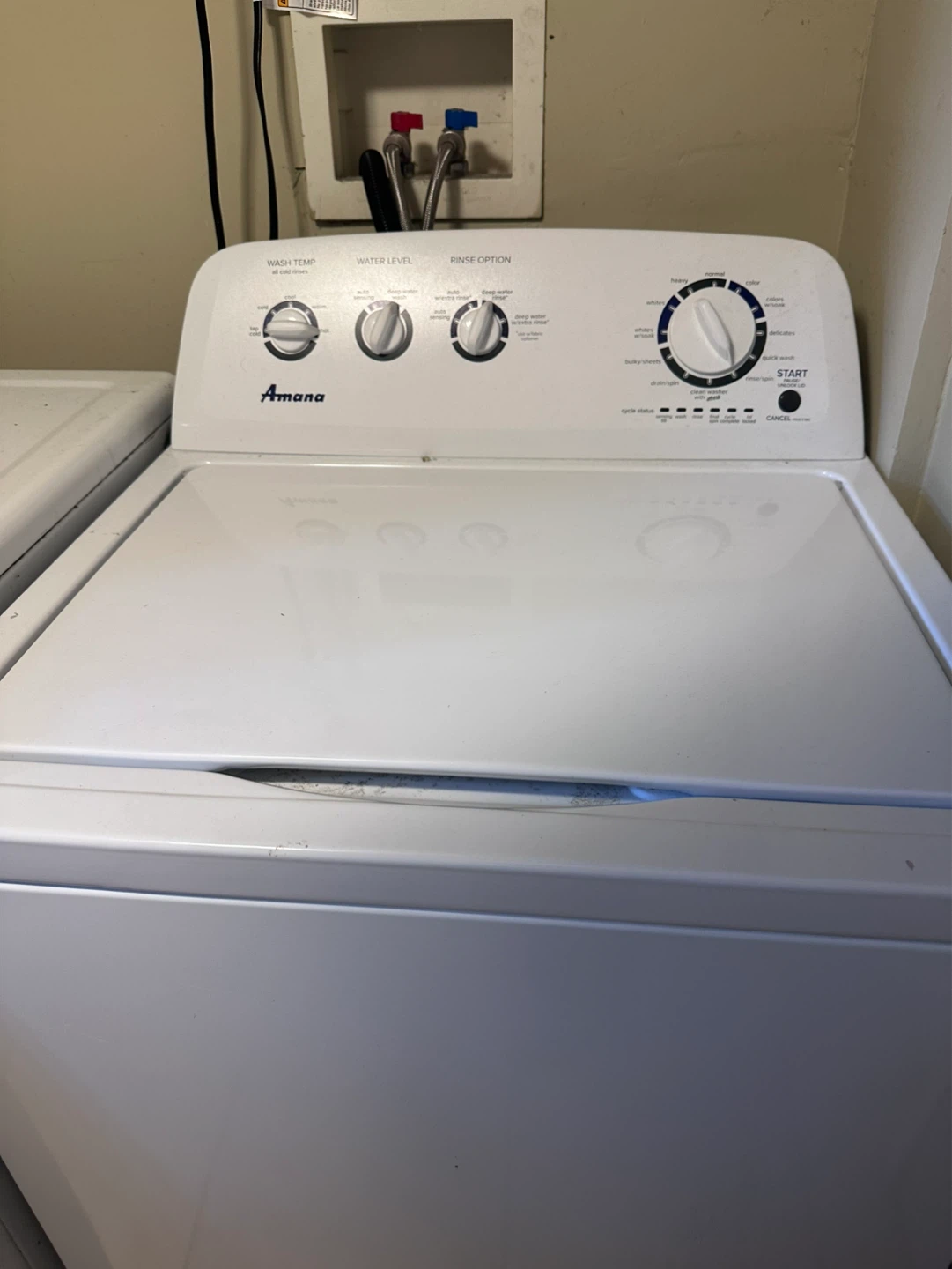 Amana Top Load Washing Machine