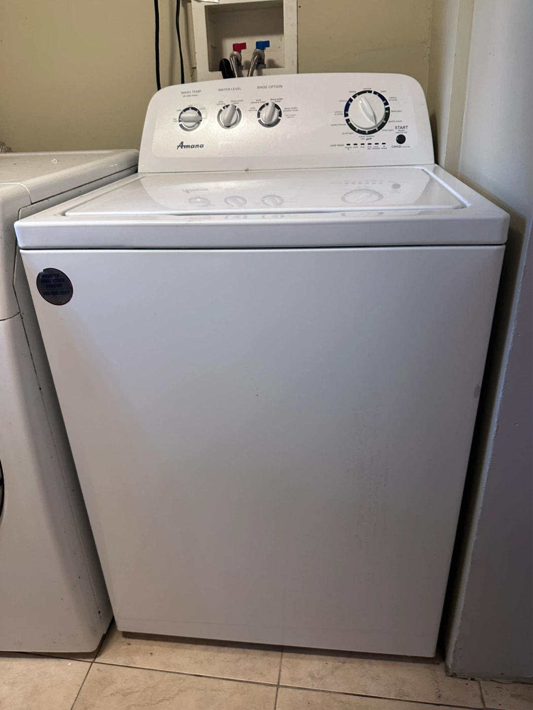 Amana Top Load Washing Machine - photo 3