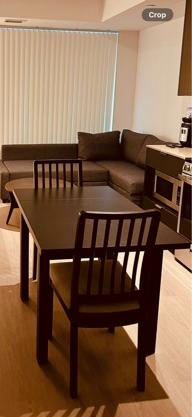 Dining table and chairs