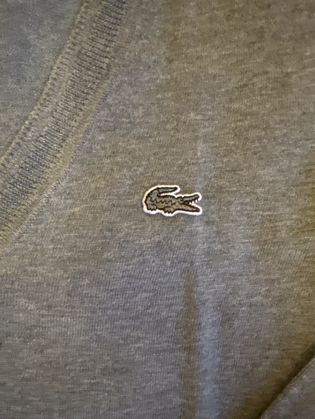 Lacoste Grey V-Neck Sweater - photo 2