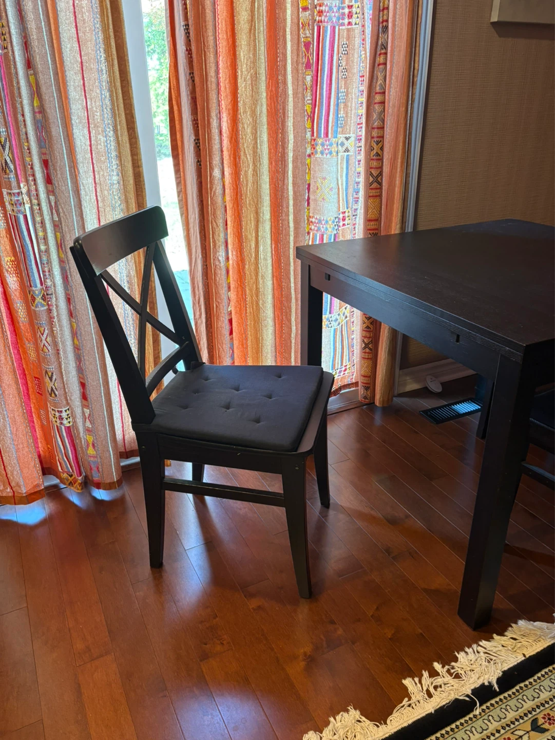 IKEA Dark Dining Set with 4 Chairs - photo 4