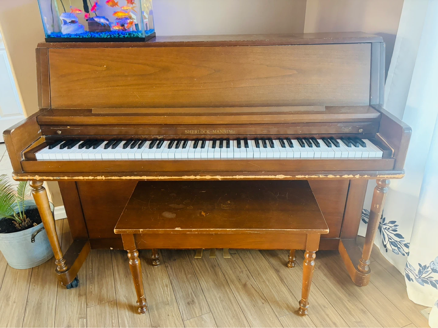 Sherlock Manning Upright Piano with Bench