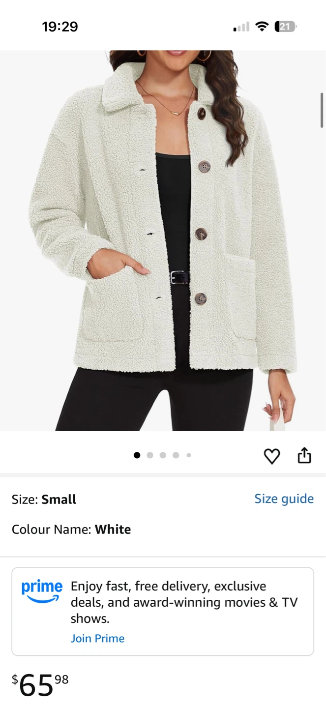 Size XL NEW Women’s Sherpa Fleece Jacket - photo 5
