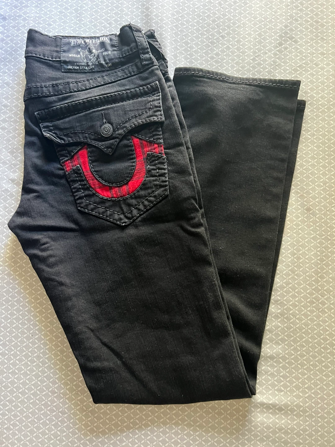 True Religion Black Jeans Size 31