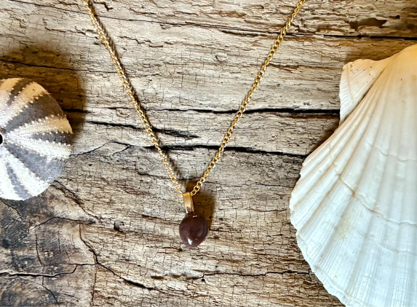 SeaGlass & Precious Stone Necklaces- $10ea - photo 2