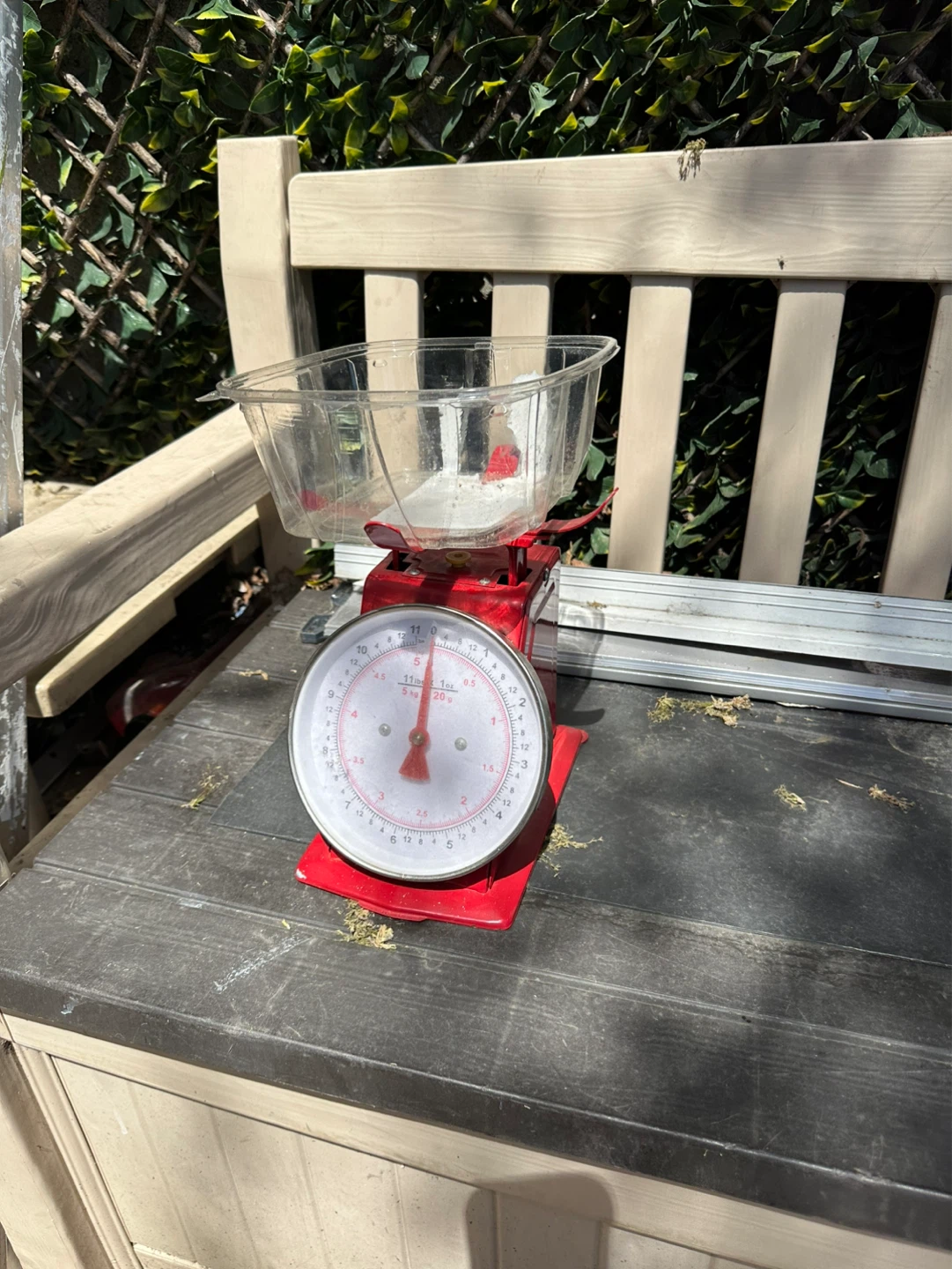 Red Kitchen Scale