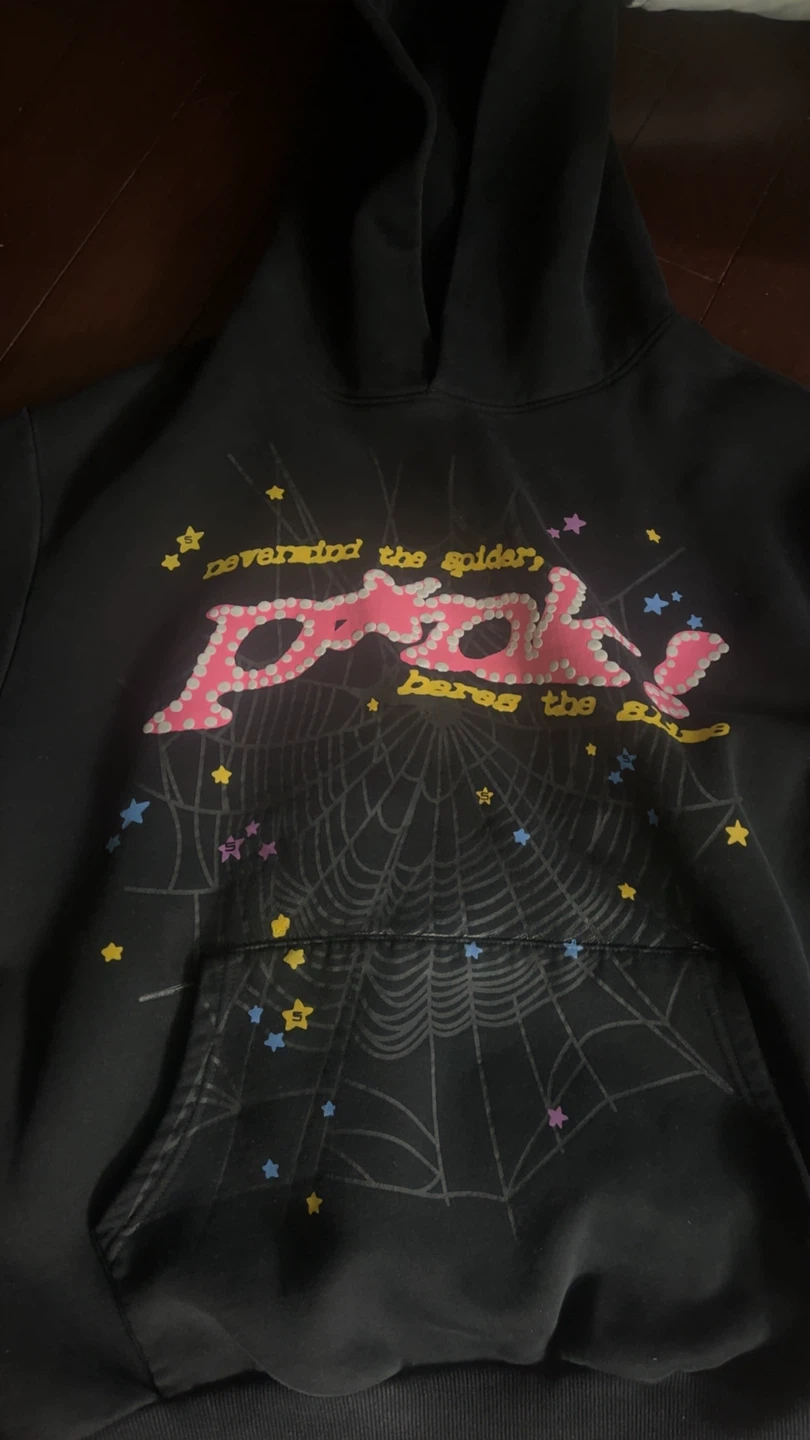 Spider Web Graphic Hoodie