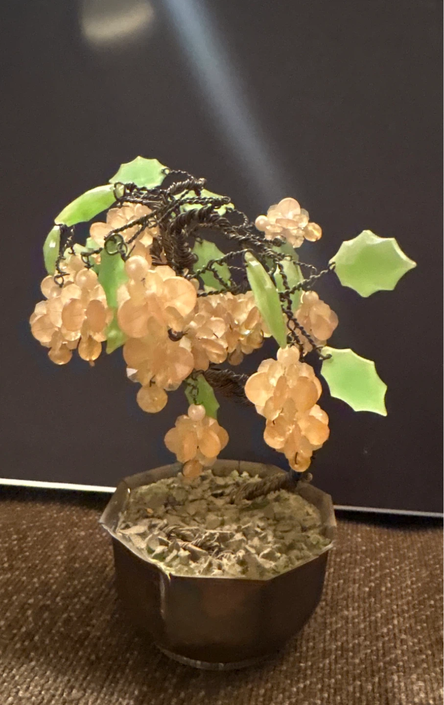 Decorative Glass Bead Bonsai Tree - photo 2